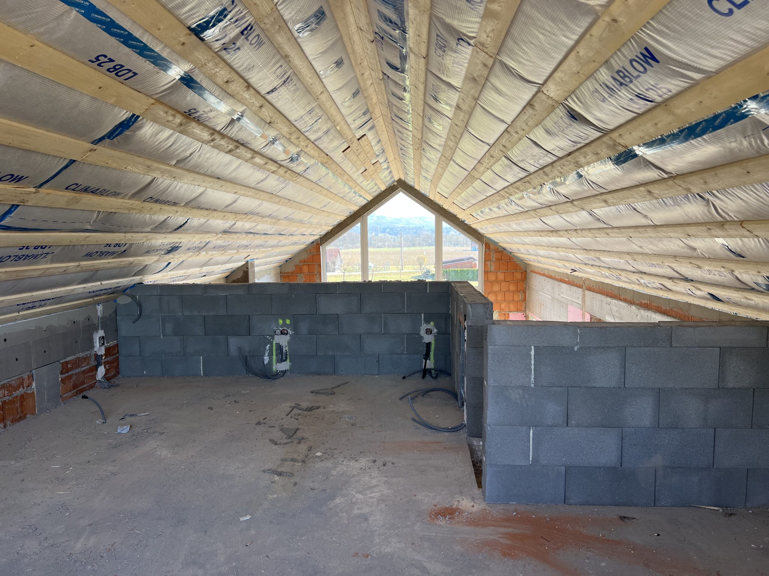 Zellulosedämmung Einbringung